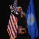 David Clarke Jr. after speaking at the NRA-ILA’s Leadership Forum at the 146th NRA Annual Meetings & Exhibits on April 28, 2017, in Atlanta (Scott Olson/Getty Images